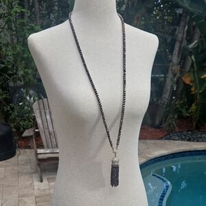 Amrita Singh Black Beaded Necklace